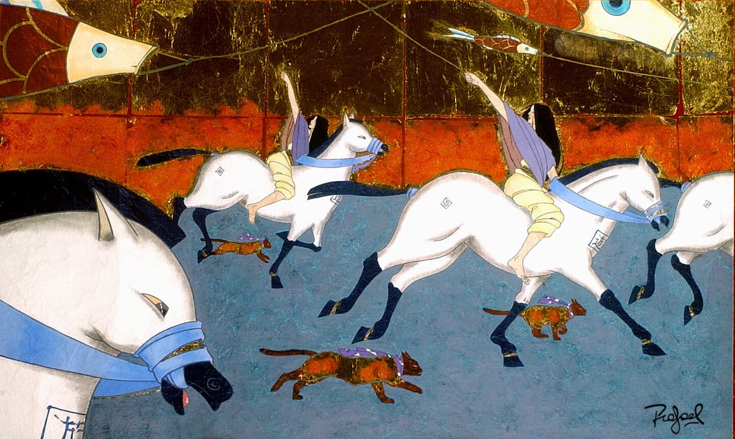 Flying Kites Running Cats