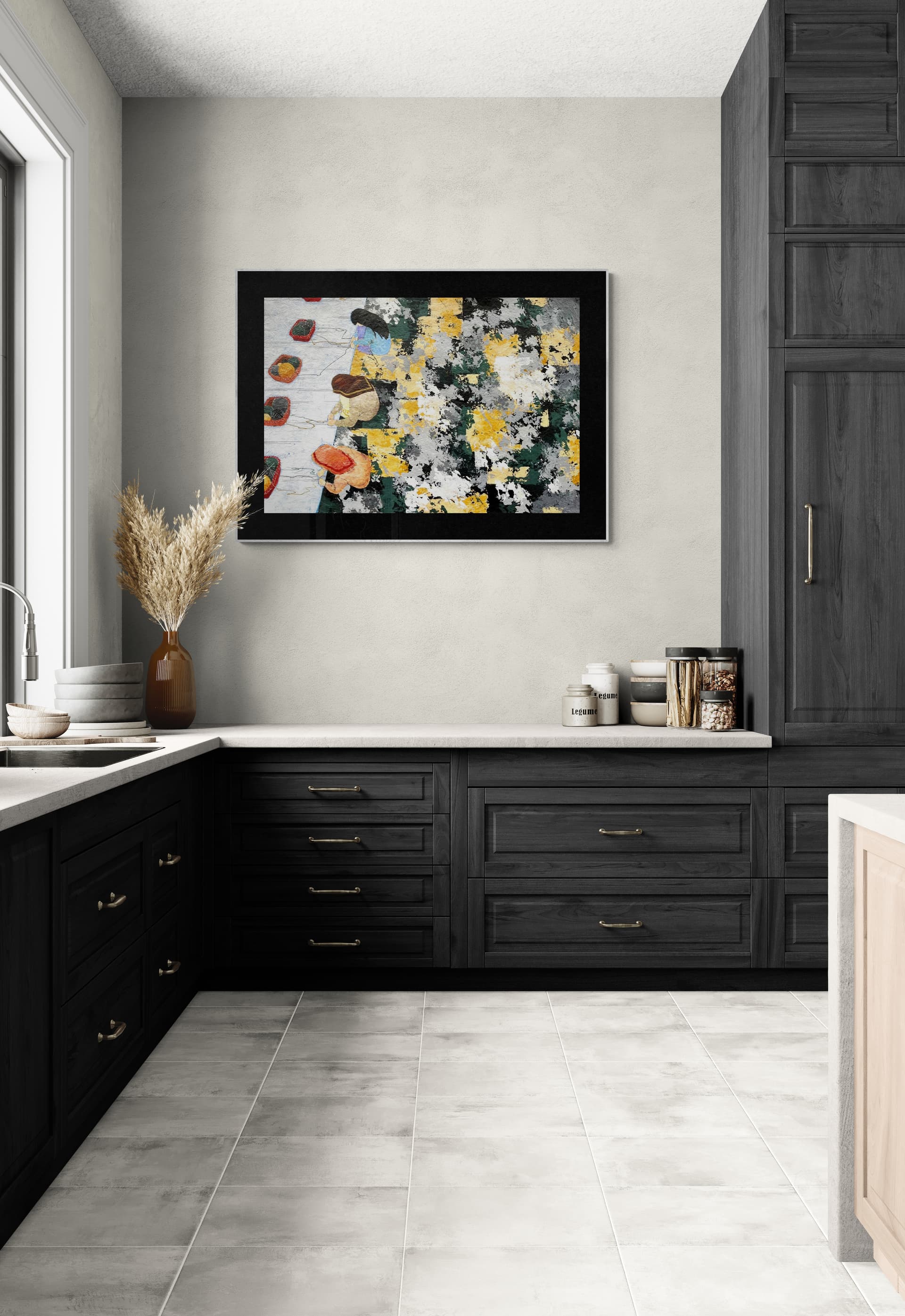 Kitchen with Wooden Cabinetry
